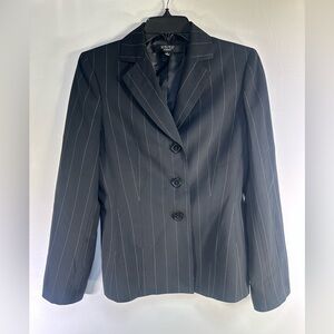 Kasper Black Pinstripe Women's Suit Jacket
